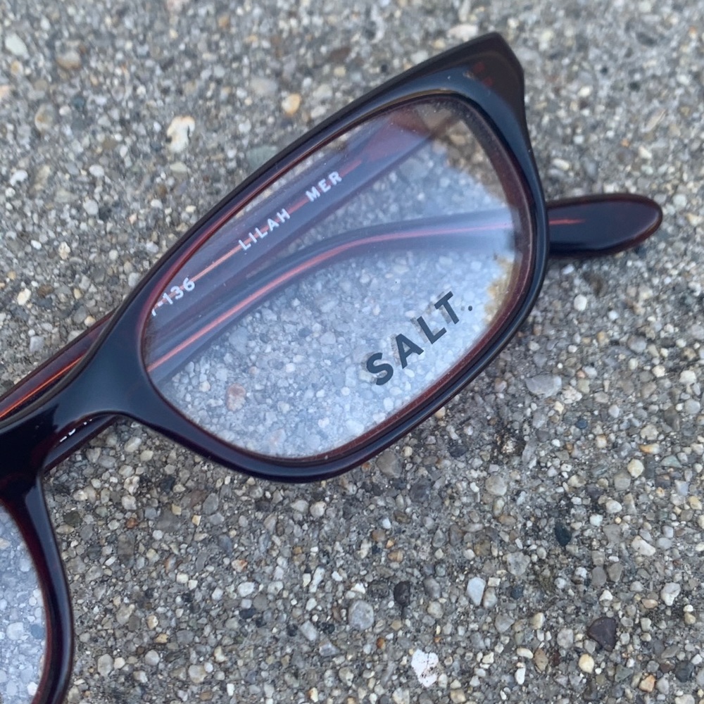 Salt Optics NWT Made in Japan Maroon Eye Glasses